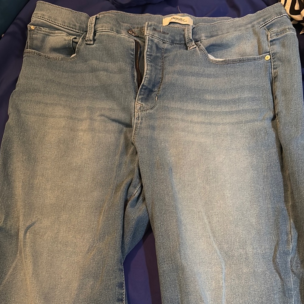 Angel Forever Blue Straight Leg Jeans Classic Style